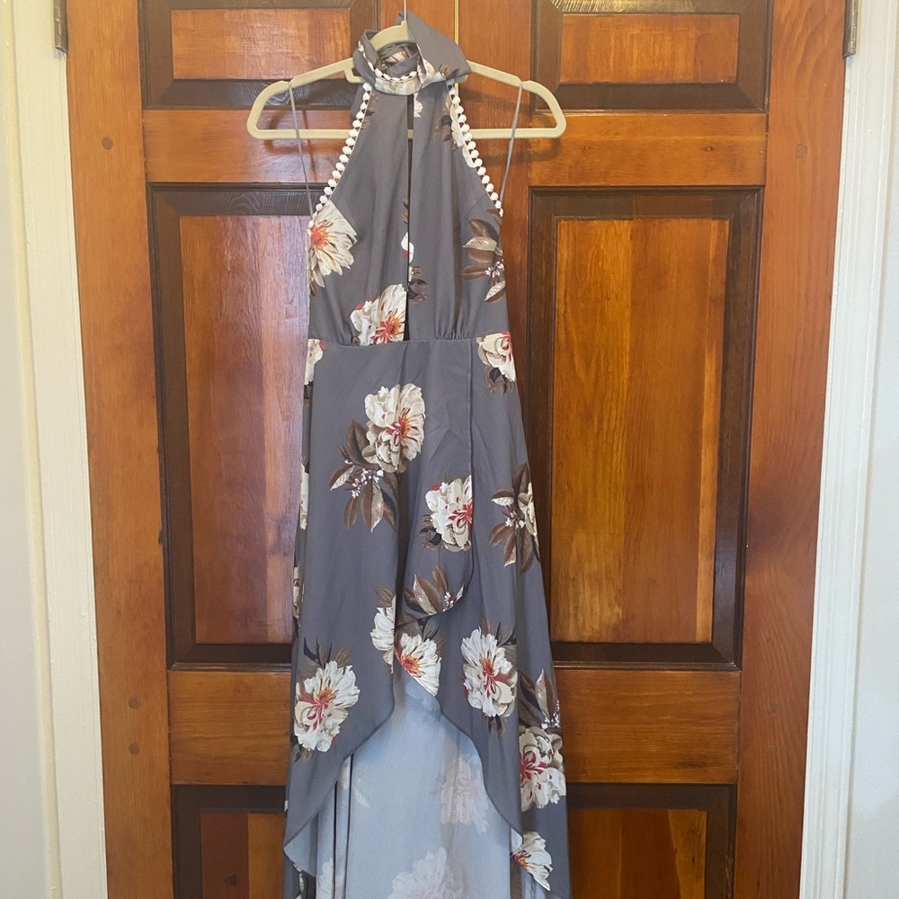 L’atiste by Amy  - grey high low dress